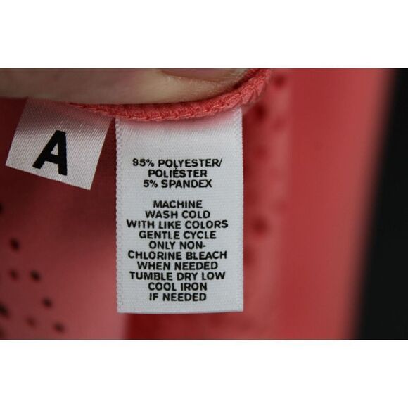 LOFT SIZE SMALL SALMON PINK SLEEVELESS BLOUSE FILIGREE BOTTOM TRIM NWT - Picture 7 of 7